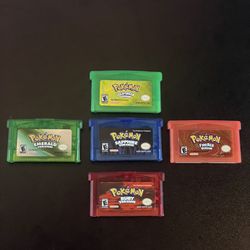 Nintendo Gameboy Advance Pokémon Games