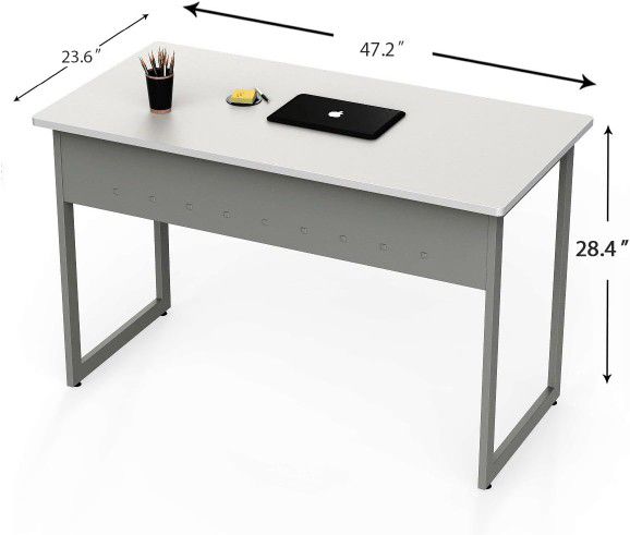 Linea Italia Quattra Office Desk, 24"x48", White -

