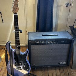 DSP Crate Custom Design Amp + lavender Sparkle Peavey Rock Master