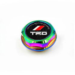 Brand New Jdm TRD Emblem Brushed Neo-Chrome Engine Oil Filler Cap Badge For Toyota