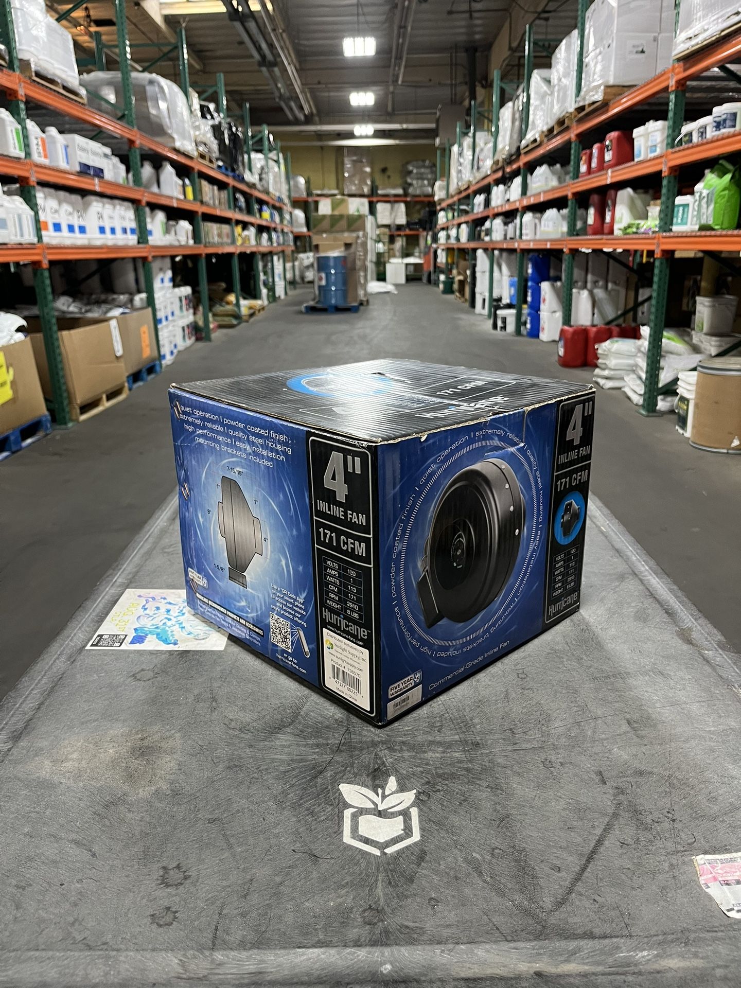 Hurricane® Commercial Grade Inline Fan 4" 171 CFM