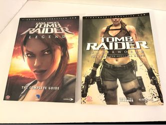 Tomb Raider Legend/Underworld Official Strategy Guide Lot Lara Croft 2006-08