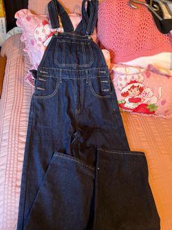 Overall jeans wide legs