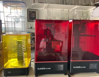 2x Elegoo Saturn Resin 3D Printers + Elegoo Mercury Plus 2.0 Wash & Cure - $200 FIRM