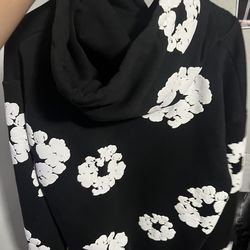 Denim Tears Large Hoodies Black And Gray