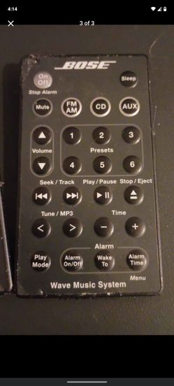Bose sound wave Cd and sterio