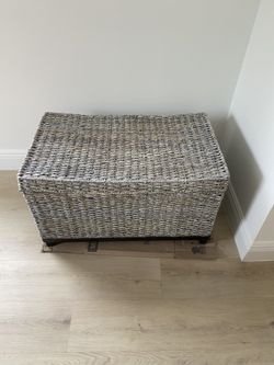 Wicker Storage Trunk