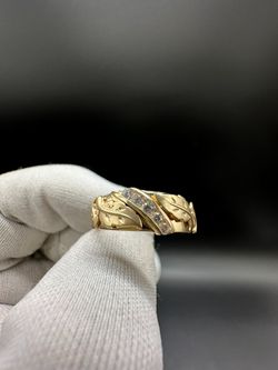 14KT FLORAL MEN'S RING #34360