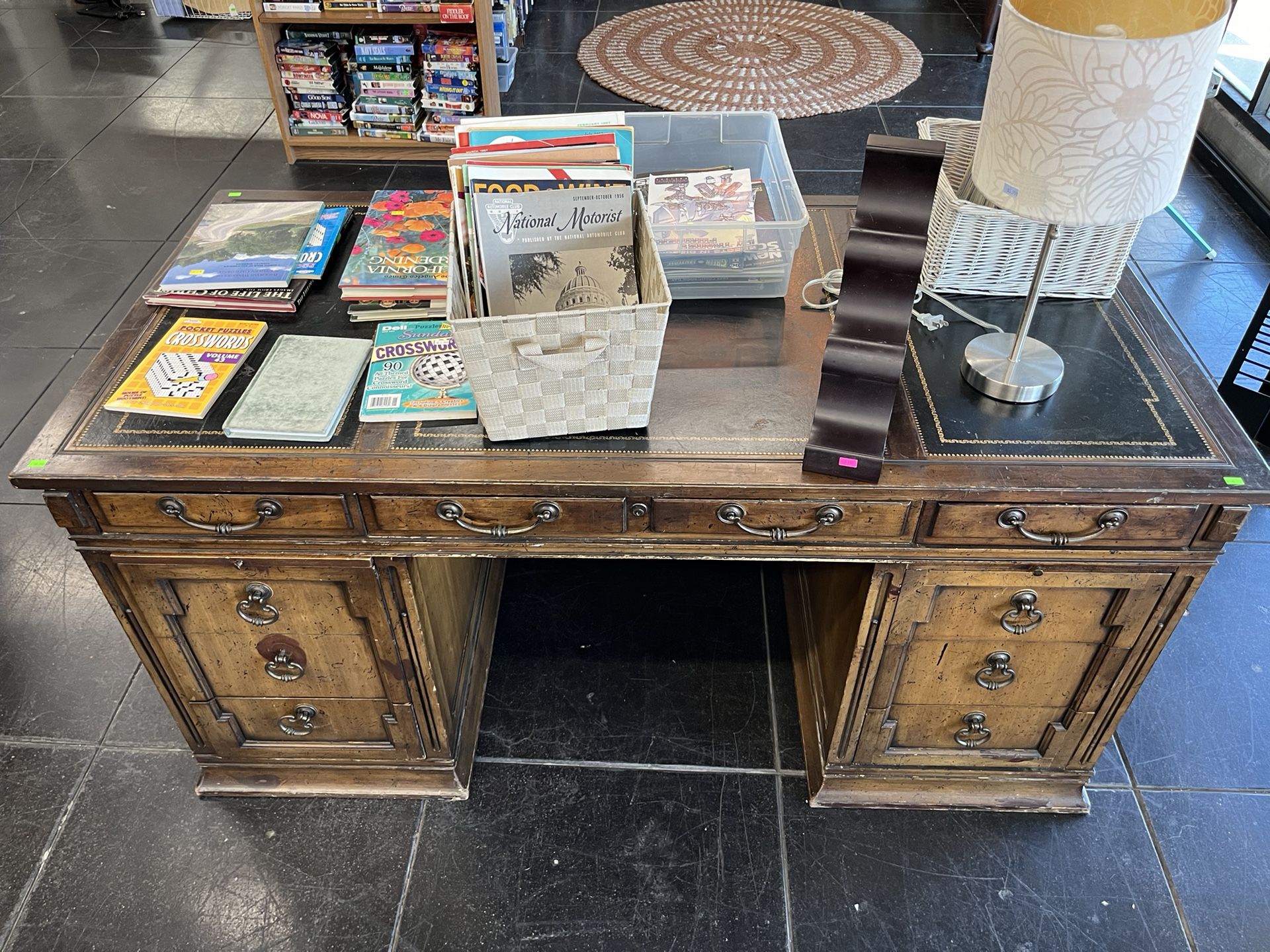 Sturdy Wooden Desk 60” X 30” X 29”