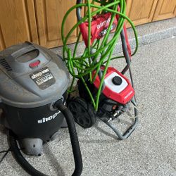 Craftsman 2100 Powerwasher Including Shop vac $75