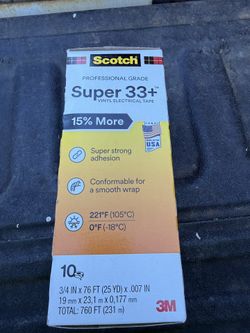Super 33 electrical tape 10pk box brand new