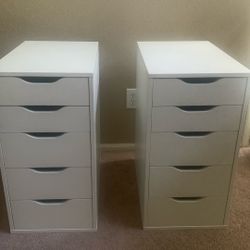 2 IKEA Alex Drawers Cabinets Like New