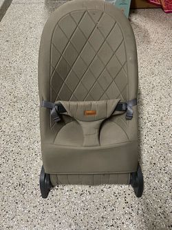 Baby Bouncer Seat Olive Green Quilted