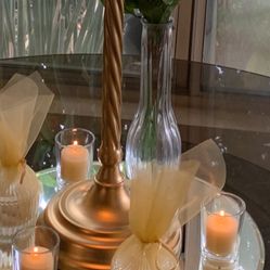Candle Holder, Glass, 46 Pieces  For $35