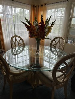 Comedor De Crital 4 Sillas. 