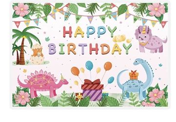 Dinosaur Bday Banner