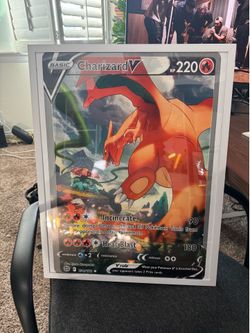 Charizard V Pokemon card poster