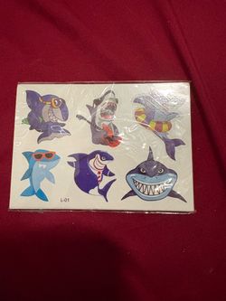 Temporary Shark Tattoos