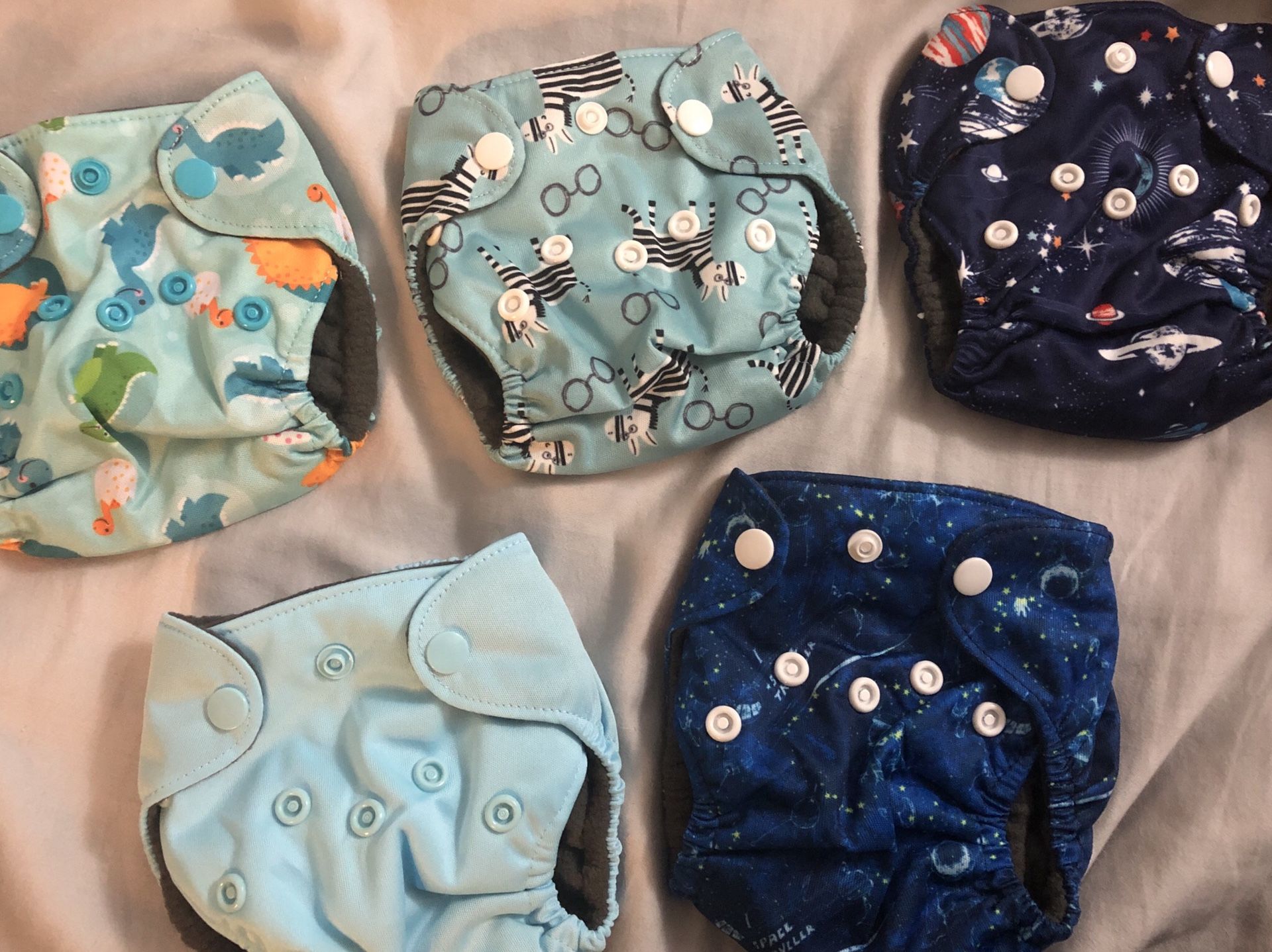 New out of package newborn cloth diapers
