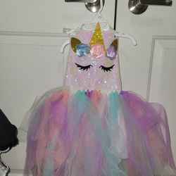 Unicorn Dress 2 to 3 year Old Girl 