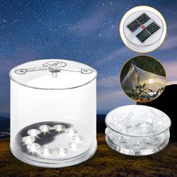 Solar Inflatable Lights 1Pack Outdoor Camping Tent Lantern Waterproof Solar Powered Led Light Survival Emergency Lantern for Camping Travel