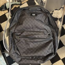 VANS Off the Wall Black Checkered Checkerboard School Bag Backpack
