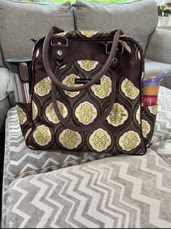 Like New Petunia Pickle Bottom Diaper Bag Backpack Purse Coated Canvass