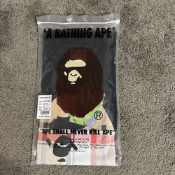 A Bathing Ape T Shirt Black With An Burberry Design 