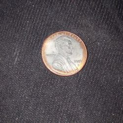 2002 D Penny With Error