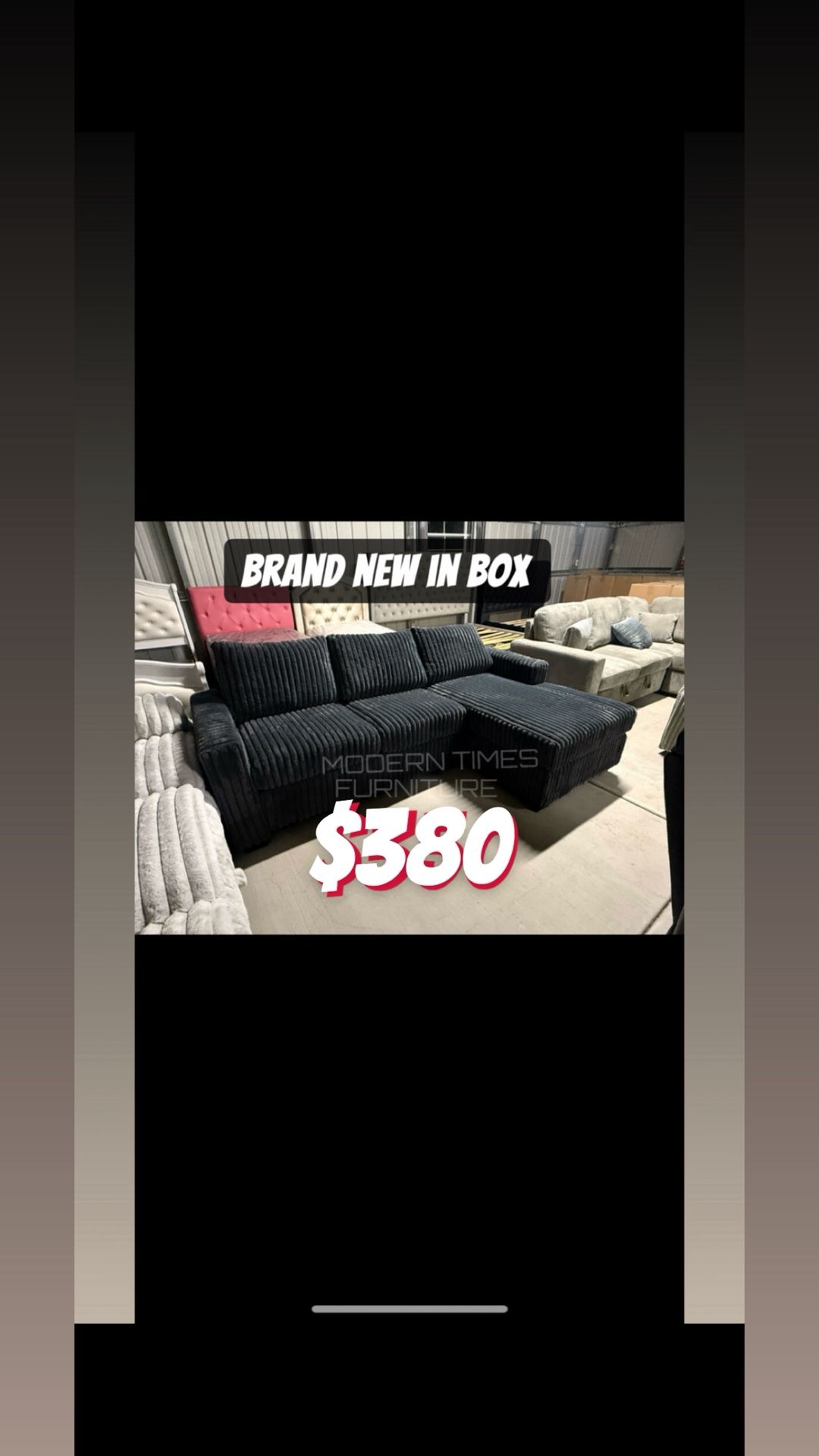2-Piece Sectional Sofa RAF Chaise + LAF Sofa  