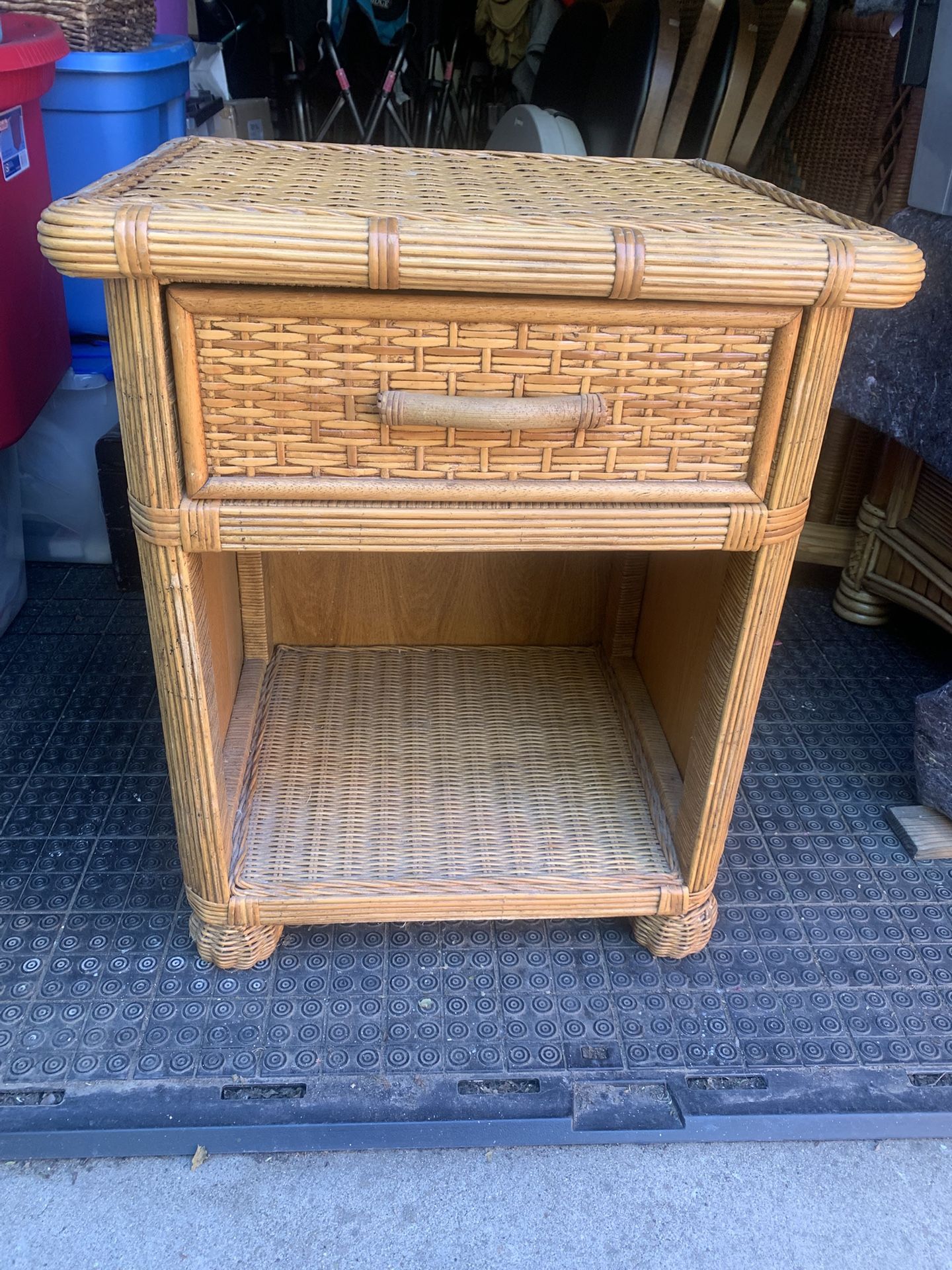 Rattan Night Stand
