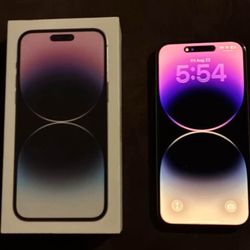 iPhone 14 Pro Max Deep Purple 256gb At&t/cricket 