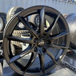17”x8.0” SATIN BLACK PLATINUM WHEELS FOR SALE !!!!! 5x112