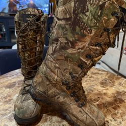 Mens Redhead Waterproof High Snakeproof Hunting Boots / Size 10w