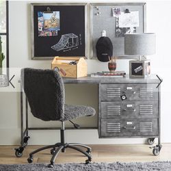 Pottery Barn Locker Single Pedestal Storage Desk (56")