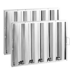 305*Commercial Hood Filter, 24.5W x 19.5H Inch Range Hood Filters, Stainless Steel Restaurant Range Hood Baffle Filter for Grease Rated Commercial Kit