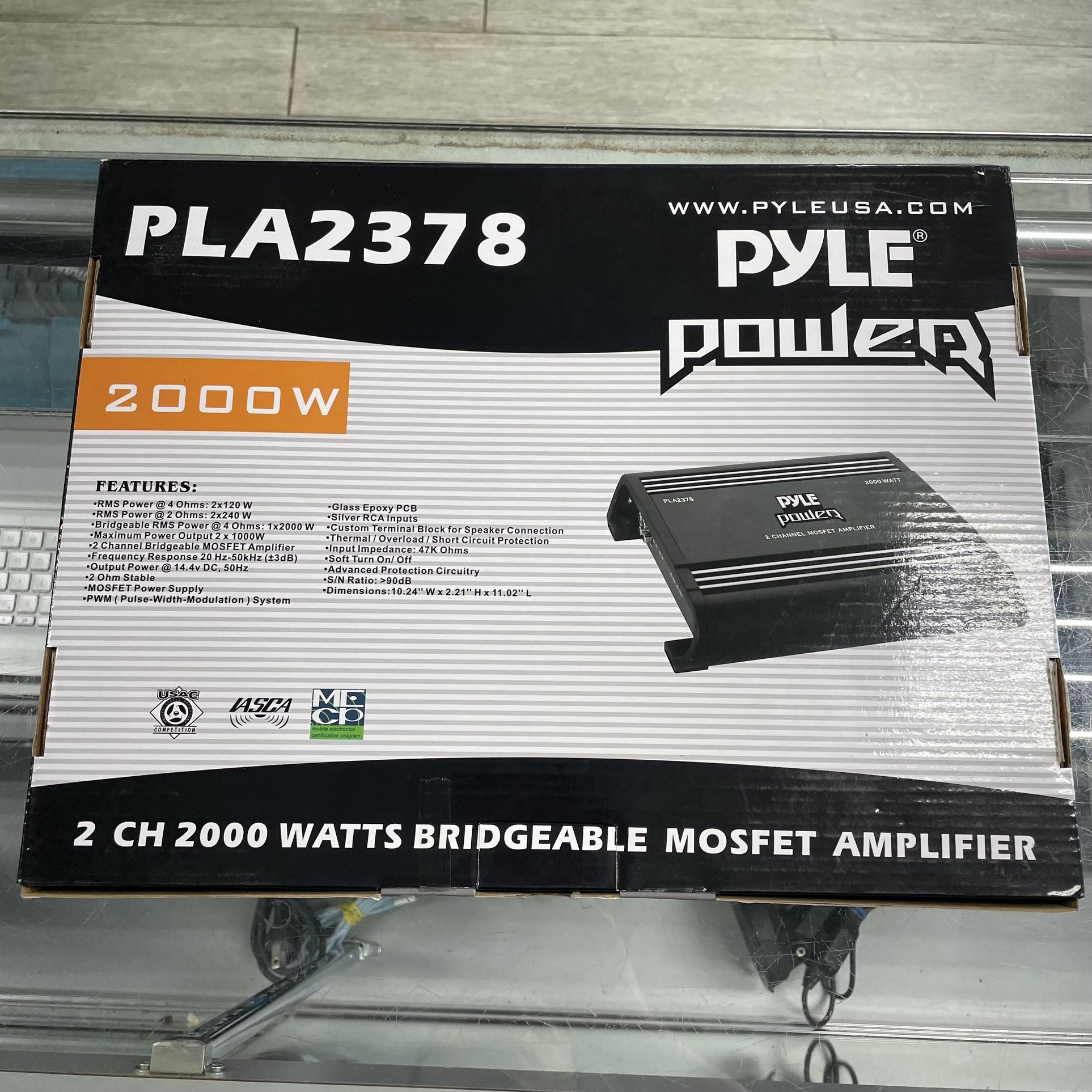 Pyle Powler PLA2(contact info removed)W 2CH Watts Amplifier 