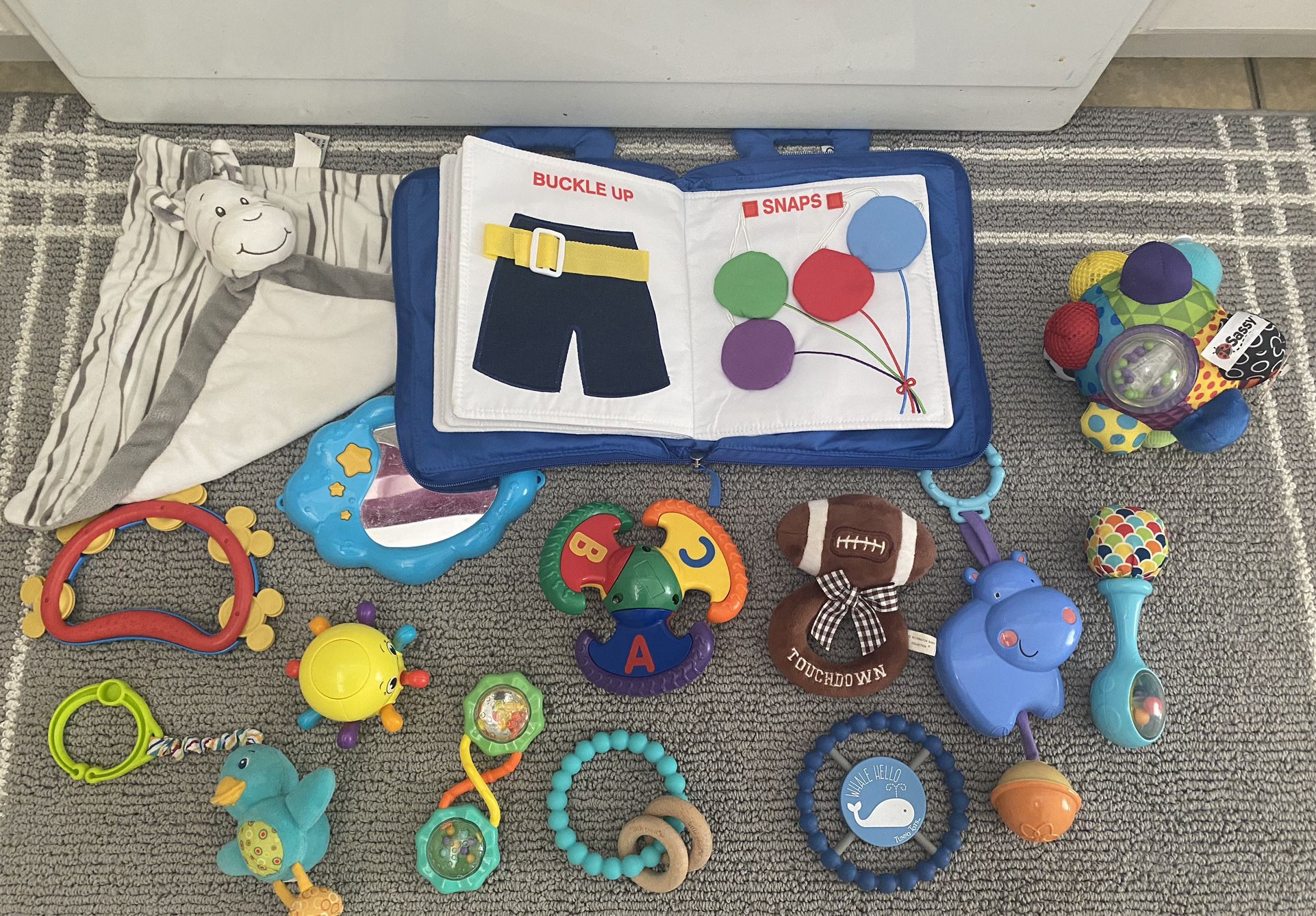 Baby Toy Lot Of Rattles Teethers Soft Books 