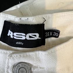RSQ off white cargo jeans size 31