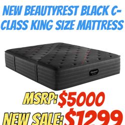 NEW BEAUTYREST BLACK C-CLASS KING MATTRESS