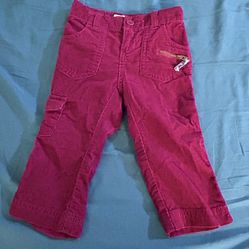 Old Navy 12/18 Months Pants Baby Girl Corduroy Stretch Adjustable Bootcut Leg