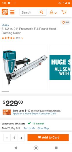 Black And Decker Nail Gun for Sale in Gig Harbor, WA - OfferUp