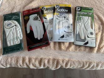 5 Ladies large golf gloves New