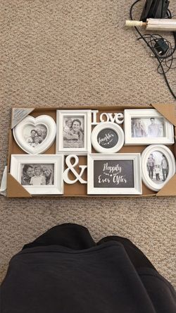 White Photo Collage Frame Set