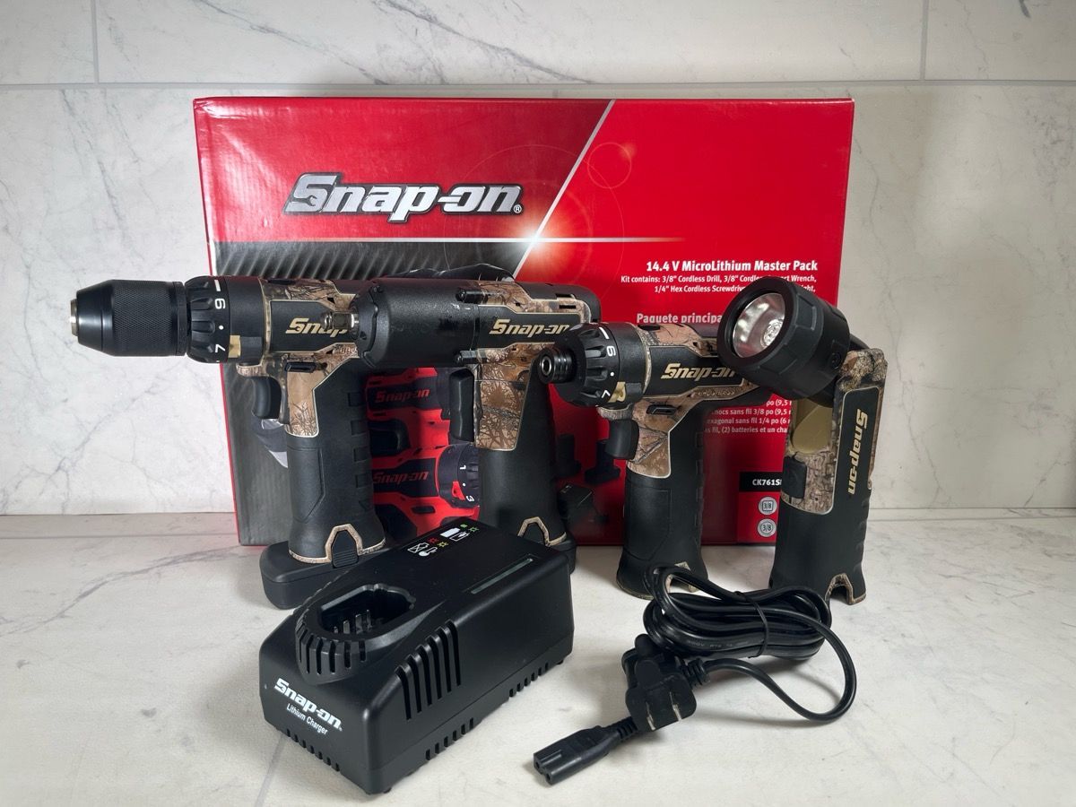 Snap-On 14.4V MicroLithium Cordless Master Pack (CK761SIDCMK2 Camo) (A1G010964)
