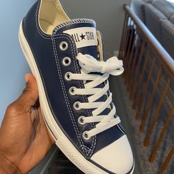 All Star Converse Leather Navy Blue 