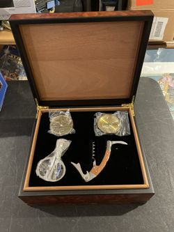 NEW!!! Craftsmans Bench Sonoma Humidor Gift Set