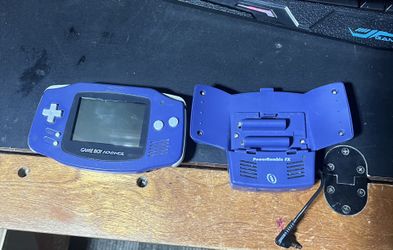Nintendo Gameboy Advance  Blue with Interactive PowerRumble