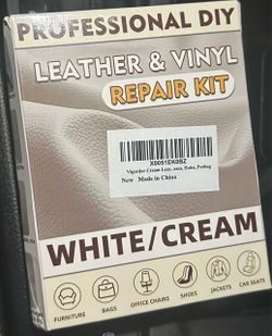 Free Professional DIY Leather & Vinyl Repair Kit – White/Cream