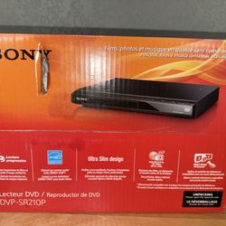 Sony DVP-SR210P Ultra Slim DVD Player, Multi-Brand TV Control, Progressive Scan